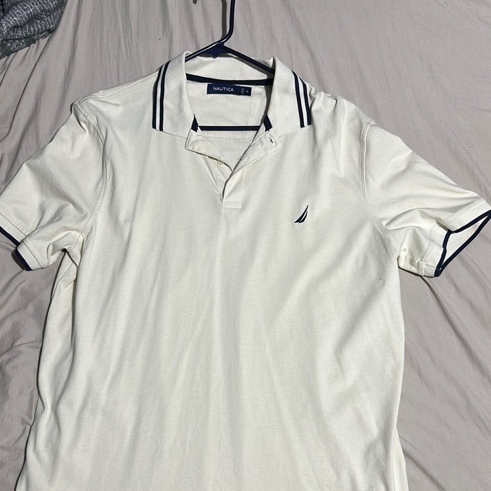 Nautica Cream Polo Shirt